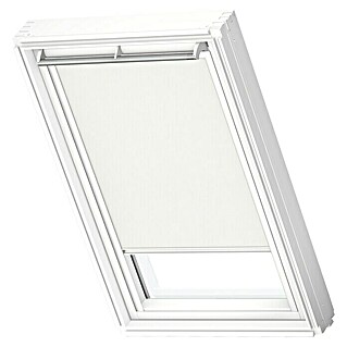 Velux Dachfensterrollo RFL MK08 1028SWL (Farbe: Weiß - 1028SWL, Farbe Schiene: Weiß, Manuell)