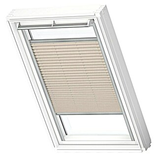 Velux Dachfensterplissee FHL MK08 1259S (Farbe: Hellbeige - 1259S, Farbe Schiene: Aluminium, Manuell)