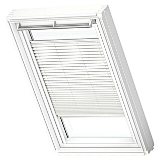 Velux Dachfensterplissee FHL SK08 1016SWL (Farbe: Weiß - 1016SWL, Farbe Schiene: Weiß, Manuell)