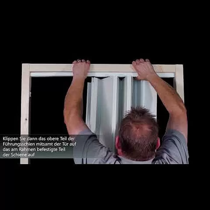 Grosfillex Falttür Spacy - Lärche grau, 84 x 205 cm - Tutorial Aufbau Grosfillex Falttür Spacy