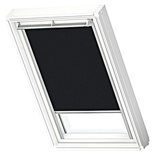 Velux Dachfensterrollo DKL 850 3009S (Farbe: Schwarz - 3009S, Farbe Schiene: Aluminium, Manuell)