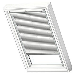 Velux Dachfenster-Jalousie PAL SK08 7057S (Farbe: Silber gebürstet - 7057S, Farbe Schiene: Aluminium, Manuell)