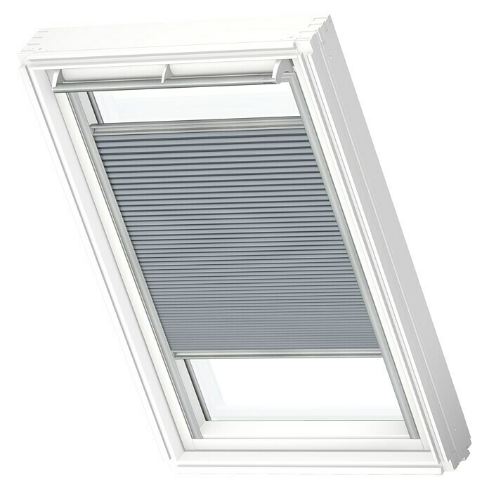 Velux Dachfensterplissee FHC SK08 1156S (Farbe: Nachtblau - 1156S, Farbe  Schiene: Aluminium, Manuell) | BAUHAUS