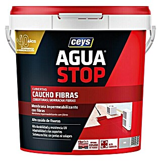 Ceys Impermeabilizante caucho acrílico Agua Stop (5 kg, Gris)