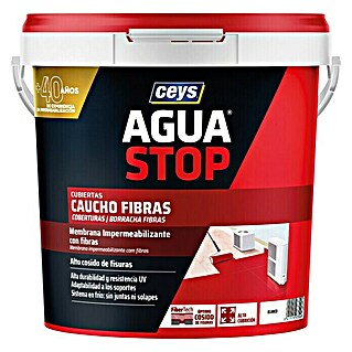 Ceys Impermeabilizante caucho acrílico Agua Stop (Blanco, 5 kg)