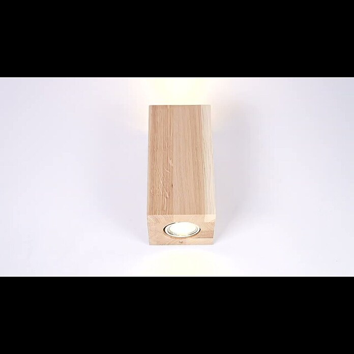 x 10 Warmweiß) H: Wood BAUHAUS L B LED-Wandleuchte Spotlight W, (5 Dream x x Eiche, 10 cm, 10 x |