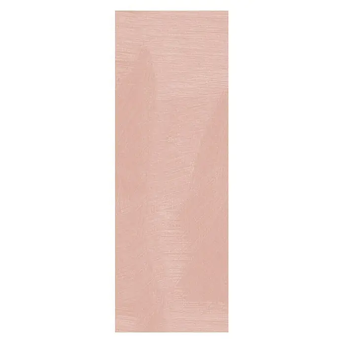 SCHÖNER WOHNEN-Farbe Trendstruktur Farbeffektputz Metall-Optik Effektfarbe - Roségold, Glänzend, 1 l - Nahaufnahme einer rosafarbenen Stoffprobe mit Pinselstrich-Textur, ideal für Textilien oder Wandfarben, zeigt die feinen Details.