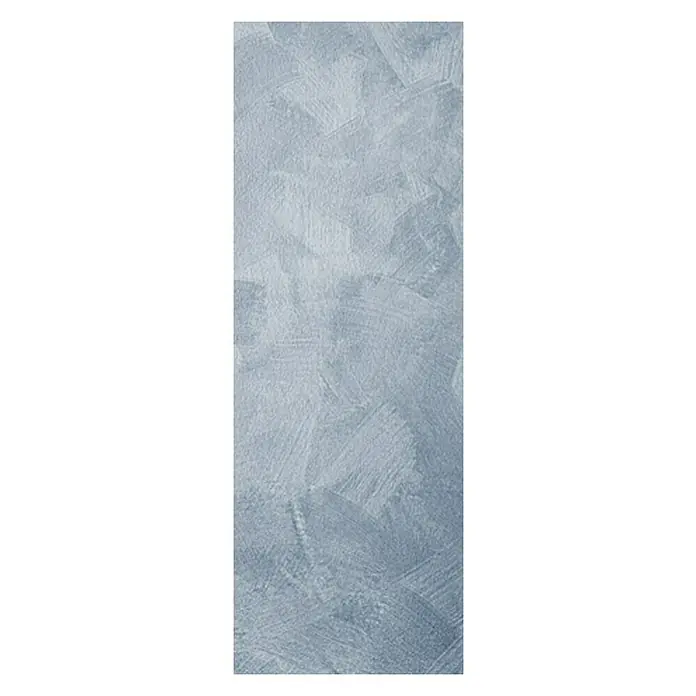 SCHÖNER WOHNEN-Farbe Trendstruktur Farbeffektputz Metall-Optik Effektfarbe - Stahlblau, Glänzend, 375 ml - Nahaufnahme einer grauen Wandtextur mit Pinselstrichen, ideal für Hintergründe und kreative Projekte. Die Oberfläche wirkt lebendig und strukturiert.