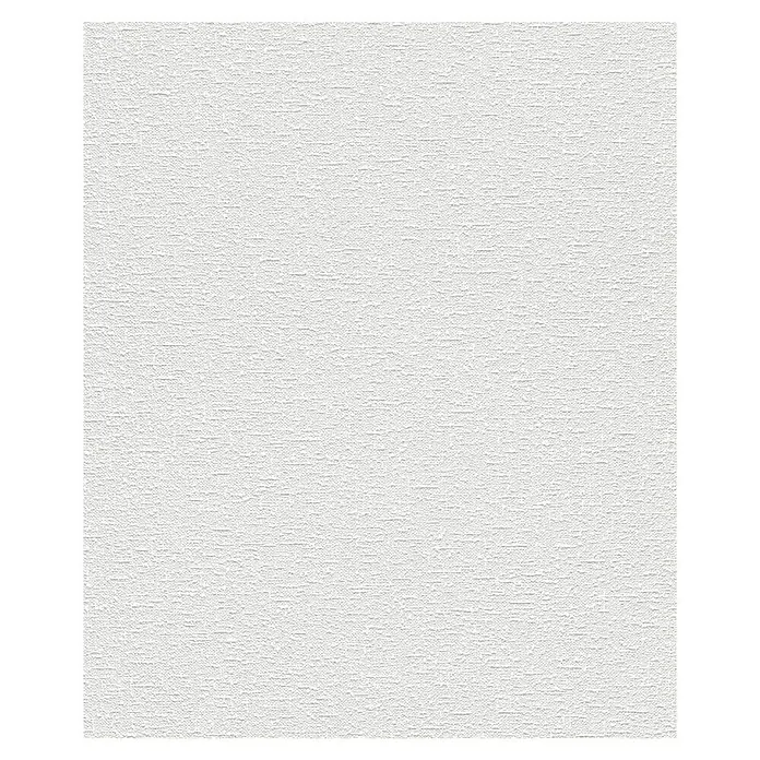 Rasch Wallton Vliestapete Grobe TextiloptikWeiß, Uni, 10,05 x 0,53 m, Feine Struktur, Matt - Strukturierte weiße Leinwand mit feinen Details, ideal für Kunstprojekte oder als neutraler Hintergrund.