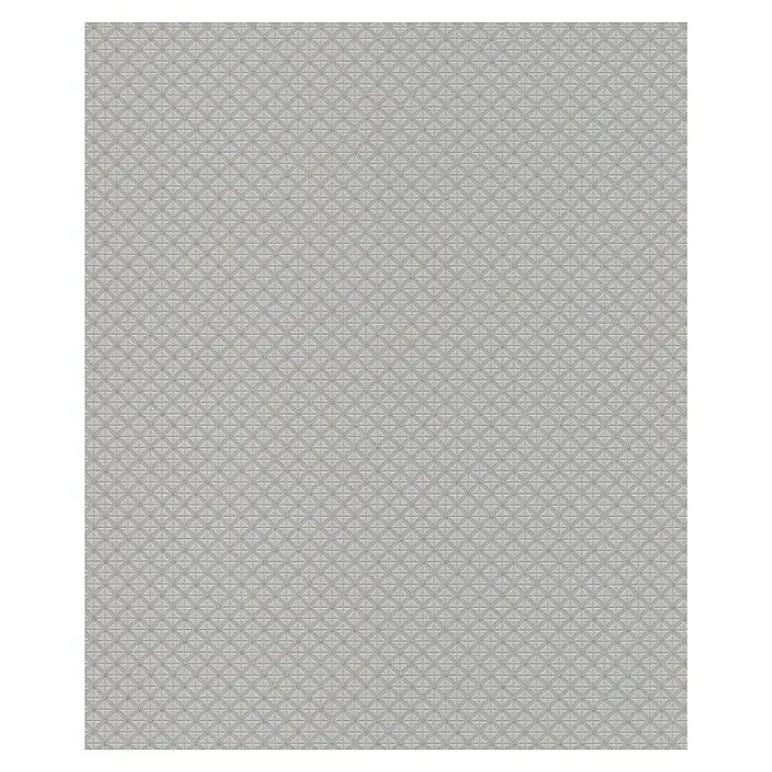 Rasch Tapetenwechsel 2 Vliestapete - Grau, Grafisch, 10,05 x 0,53 m - Grauer Stoff mit sich wiederholendem Kreuzmuster, das für Textilien, Hintergründe und Designprojekte geeignet ist.
