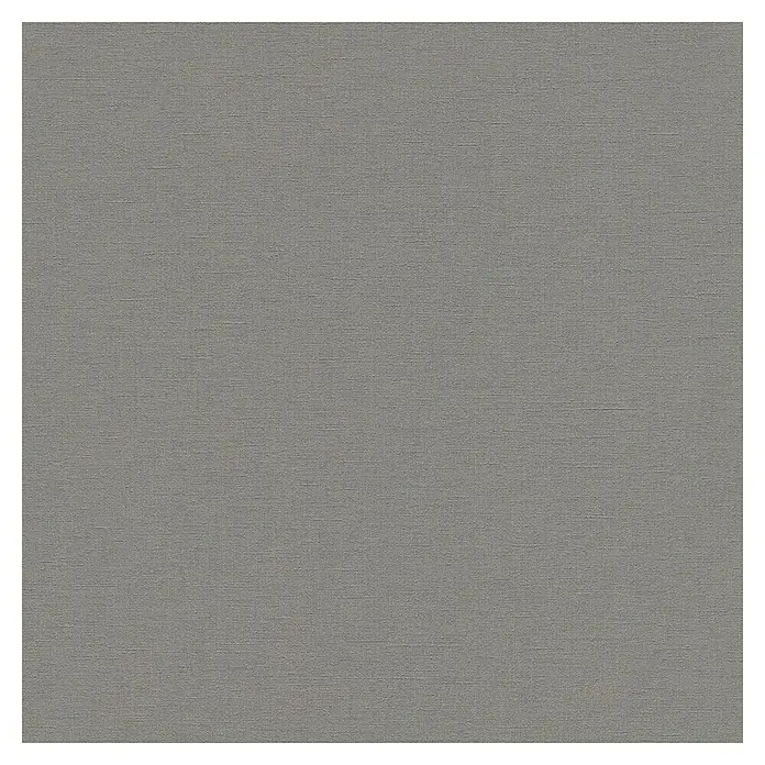 Rasch Salsa Vliestapete Textilstruktur - Dunkelgrau, Uni, 10,05 x 0,53 m - Nahaufnahme eines grauen Stoffmusters mit feiner Textur, ideal für Hintergründe oder Textildesigns.