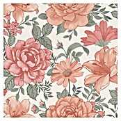 Rasch Bambino XIX Vliestapete Blumen (Orangerot, Floral, 10,05 x 0,53 m) | BAUHAUS