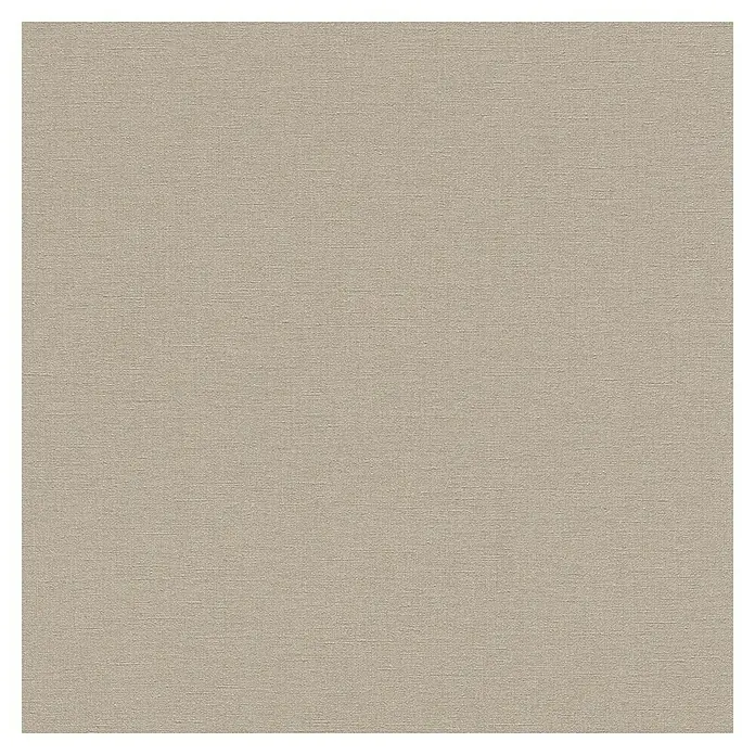 Rasch Salsa Vliestapete - Braun, Uni, 10,05 x 0,53 m - Nahaufnahme eines beigen Stoffquadrats mit subtiler Textur und dunklem Rahmen, ideal als vielseitiger Hintergrund für Designprojekte.