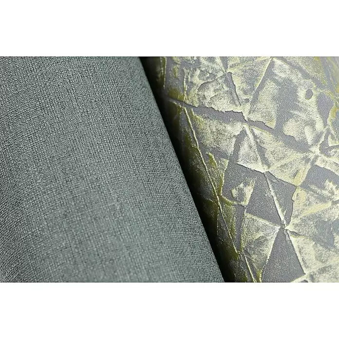 Rasch Salsa Vliestapete Textilstruktur - Anthrazit, Uni, 10,05 x 0,53 m - Detailaufnahme