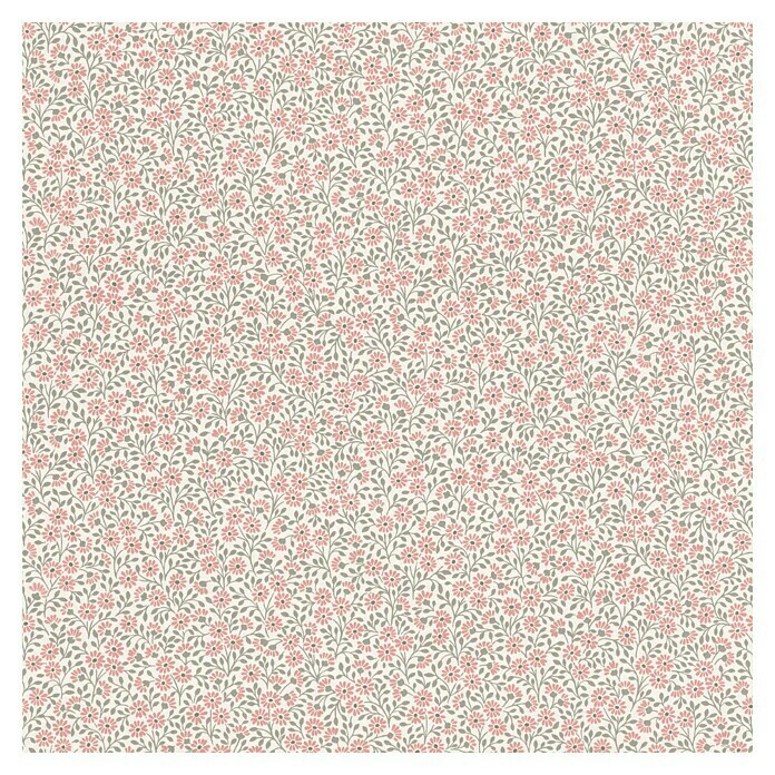 Rasch Bambino XIX Vliestapete Blümchen (Salbeirosa, Floral, 10,05 x 0,53 m) | BAUHAUS