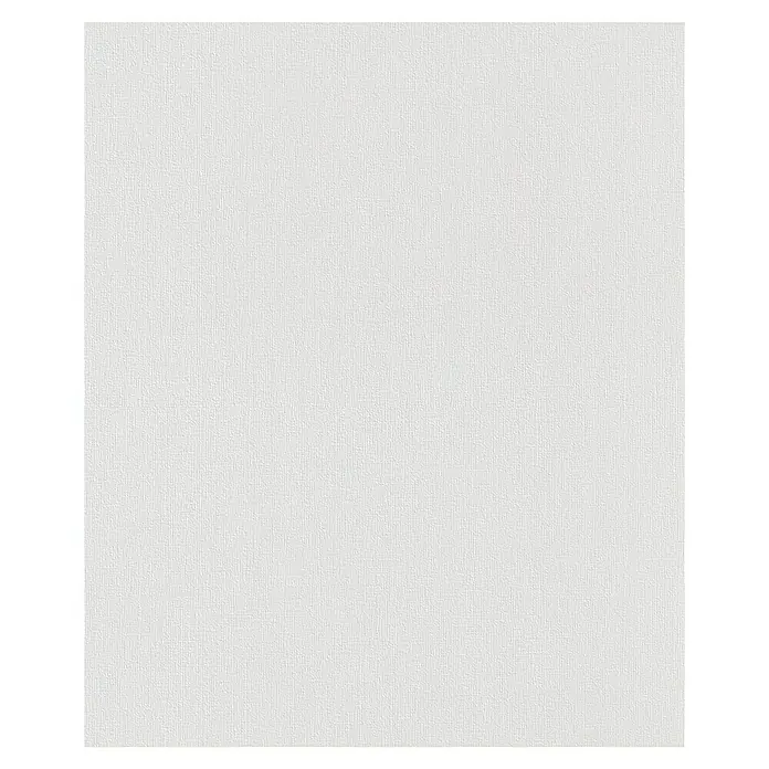 Rasch Wallton Vliestapete Premium Gewebestruktur Leinenoptik - Weiß, Uni, 25 x 1,06 m - Detailaufnahme einer weißen Leinwand mit feiner Textur, ideal für künstlerische Projekte und hochwertige Drucke.