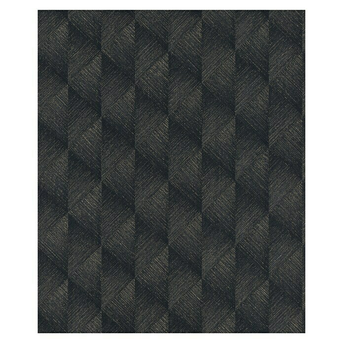Rasch Tropical House Vliestapete (Schwarz, Grafisch, 10,05 x 0,53 m)