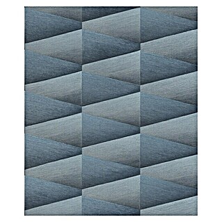 Rasch Composition Vliestapete (Blau, 3D-Optik, 10,05 x 0,53 m)