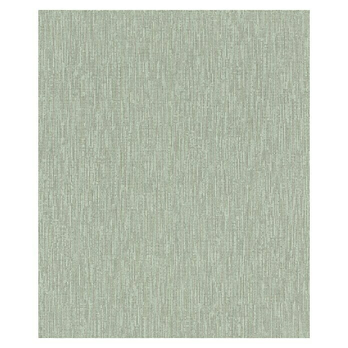 Rasch Florentine III Vliestapete Textile Stoffoptik (Salbei, Uni, 10,05 x 0,53 m)