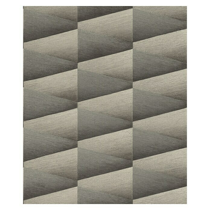 Rasch Composition Vliestapete (Silbergrau, 3D-Optik, 10,05 x 0,53 m)