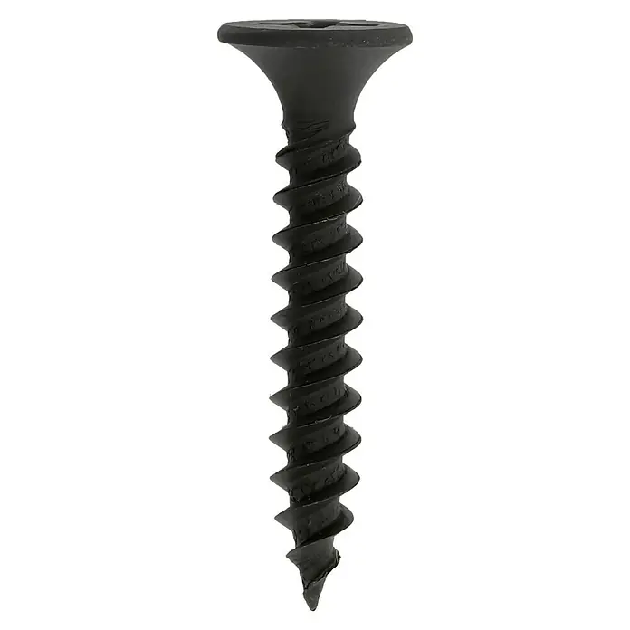 Profi Depot Schnellbauschraube - Durchmesser: 3,9 mm, Länge: 25 mm, Senkkopf, Feingewinde, 200 Stk. - Schwarze Trockenbauschraube mit scharfer Spitze und breitem Kopf, ideal für Befestigungen in Gipskartonplatten.