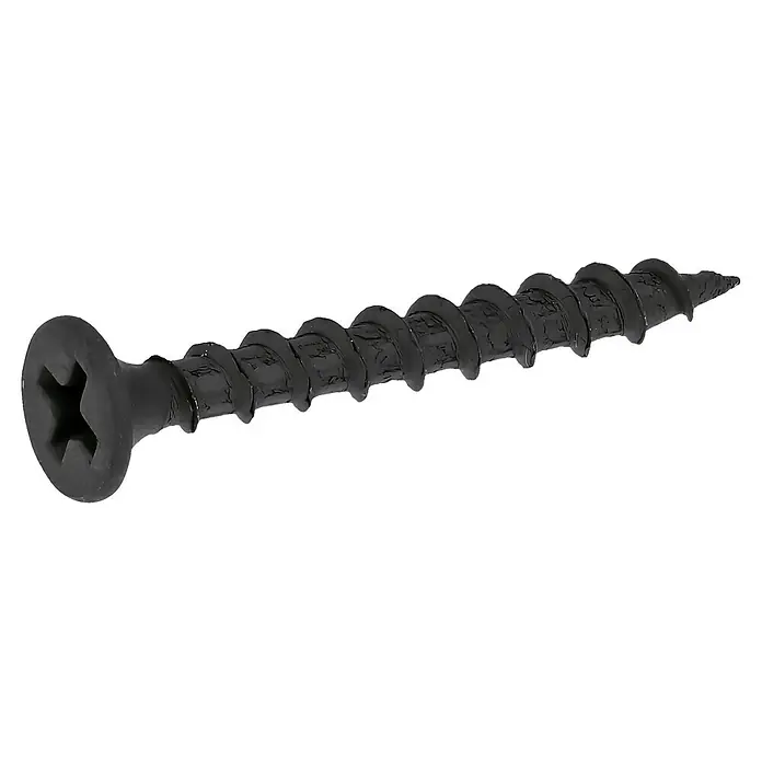 Profi Depot SchnellbauschraubeDurchmesser: 3,9 mm, Länge: 35 mm, Senkkopf, Grobgewinde, 200 Stk. - Schwarze Schraube mit Kreuzschlitzkopf und scharfer Spitze. Ideal für Trockenbauarbeiten und andere Befestigungsanwendungen.