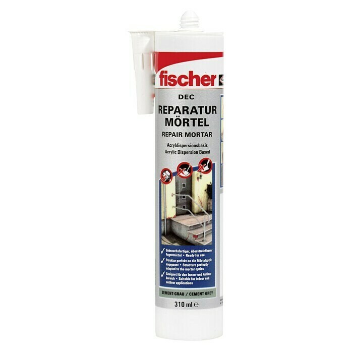 Fischer DEC Express Cement Premium310 ml, Lösemittelfrei, Gebrauchsfertig Front View