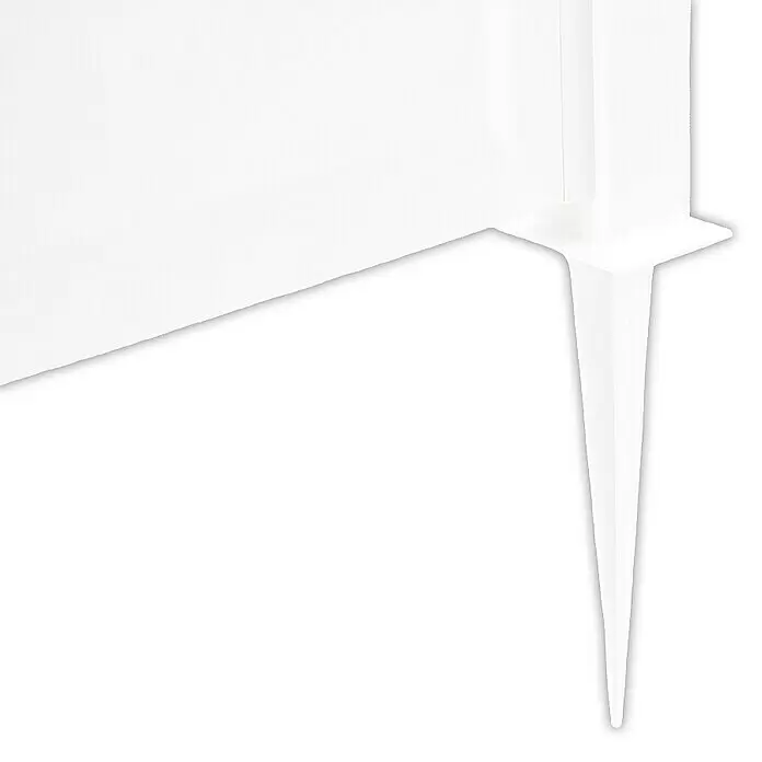 KHW Rankgitter - 100 x 140 cm, Weiß - Weißes, spitz zulaufendes Standbein.