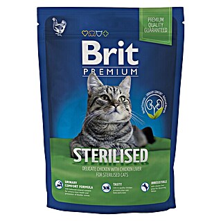 Brit Premium Pienso seco para gatos Sterilised (8 kg, Pollo)