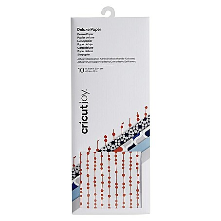 Cricut Joy Papier Deluxe Paper (10 Stk., Moroccan, 30 x 11,5 cm, Cricut Schneideplotter)