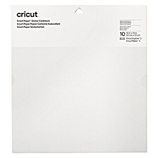 Cricut Aufkleber Smart Paper Sticker Cardstock (10 Stk., Weiß, 33 x 33 cm)