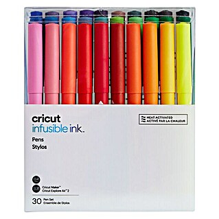 Cricut Maker Filzstift-Set Ultimate Infusible Ink Pen Set (30 -tlg., Bunt, 0,4 mm)