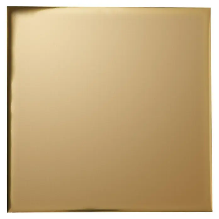 Cricut Transferfolie - 8 Stk., Gold, L x B: 30 x 30 cm - Nahaufnahme einer quadratischen, goldenen Metallplatte mit leicht abgerundeten Kanten und einem subtilen, schimmernden Glanz.