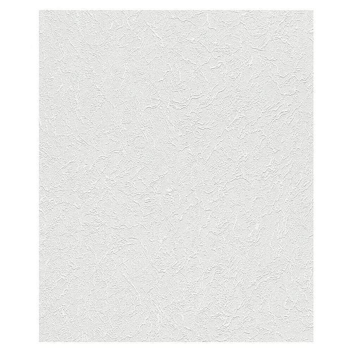 Rasch Wallton Vliestapete Strukturierte Putzoptik - Weiß, Uni, 10,05 x 0,53 m, Grobe Struktur, Glänzend - Weißes Hintergrundbild mit unregelmäßiger Textur und subtilen Mustern, ideal für dezente und elegante Designs.