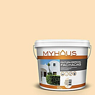 Pintura para fachadas Myhaus (Cream, 15 l, Mate)