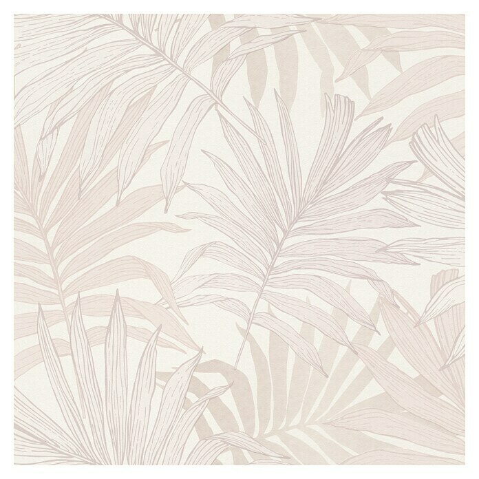 Rasch Bambino XIX Vliestapete Palmenwedel (Rosa, Floral, 10,05 x 0,53 m)