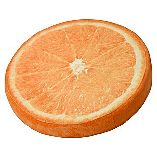 Doppler Sitzkissen rund (Ø x H: 39 x 7 cm, Motiv: Orange, Polyester)