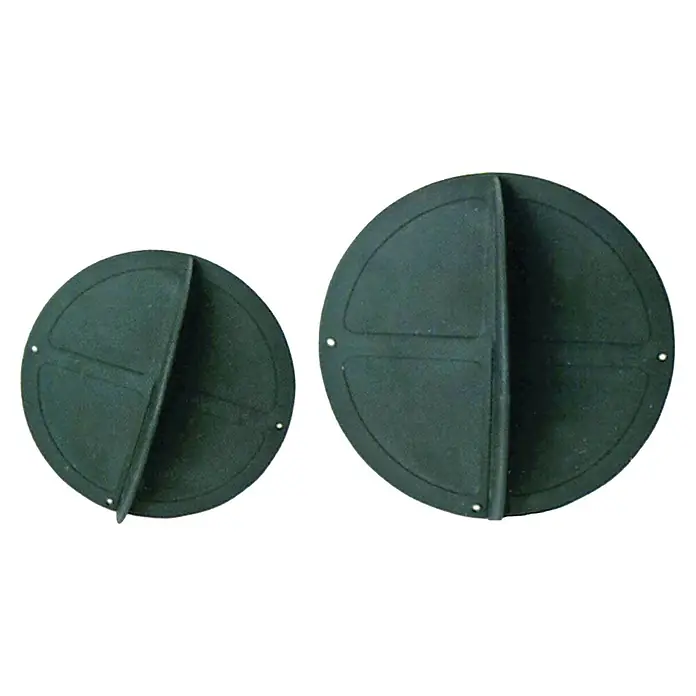 Reflector de radar bola de fondeo - Diámetro: 30 cm, Plástico - Dos reguladores de aire negros y redondos con asas verticales y tornillos para una fijación segura.