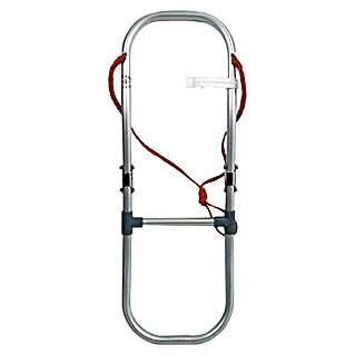 Escalerilla plegable (110 cm, Número de niveles: 3 ud., Aluminio)