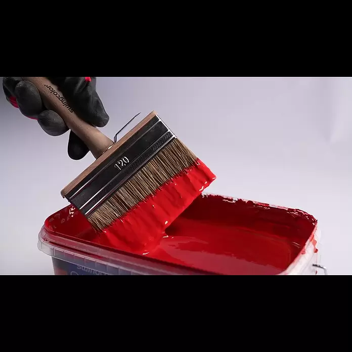 swingcolor Premium Flächenstreicher Lasur - Breite Borsten: 120 mm, Kunst- und Naturborstenmischung, Naturholz - Swingcolor Premium Flächenstreicher Lasur