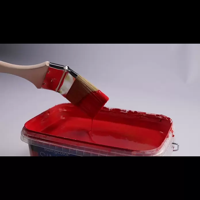 swingcolor Premium Heizkörperpinsel - Breite Borsten: 70 mm, Kunststoffborsten, Naturholz - Swingcolor Premium Heizkörperpinsel