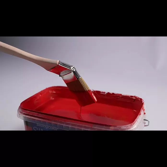 swingcolor Premium Heizkörperpinsel - Breite Borsten: 60 mm, Kunststoffborsten, Naturholz - Swingcolor Premium Heizkörperpinsel