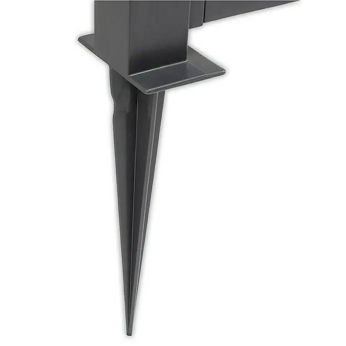 KHW Rankgitter - L x H: 43 x 137 cm, Anthrazit - Kunststoff-Erdspieß für Gartenleuchten. Dieser robuste Erdspieß sorgt für sicheren Halt Ihrer Außenbeleuchtung im Garten.