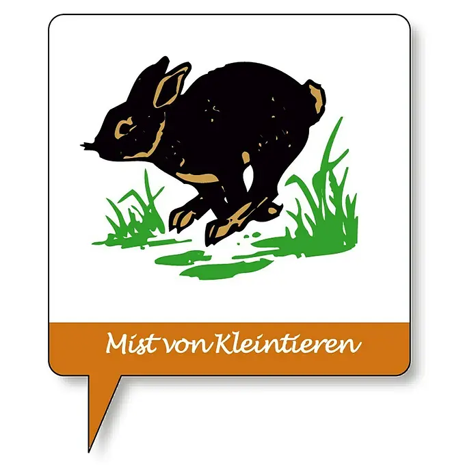 KHW Komposter - 340 l, 75 x 75 x 87 cm - Ein lustiges Bild von Kleintiermist mit einem springenden Hasen, ideal für naturnahe Projekte.