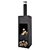 RedFire Gartenkamin Jersey (L x B x H: 45 x 45 x 186 cm, Stahl) | BAUHAUS