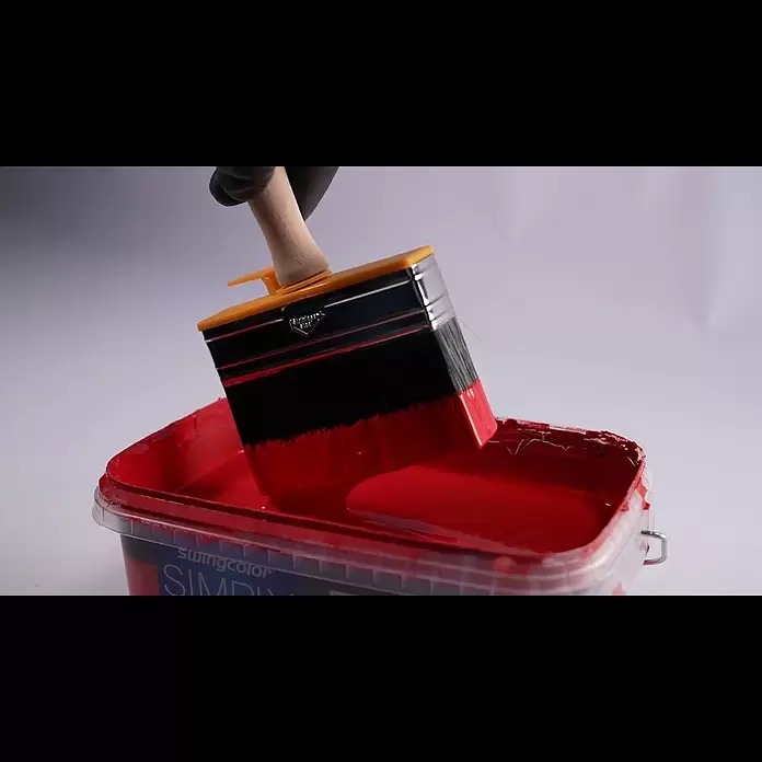 swingcolor Premium Flächenstreicher Lack - Breite Borsten: 120 mm, All-in-one-Borsten, Naturholz - Swingcolor Premium Flächenstreicher Lack