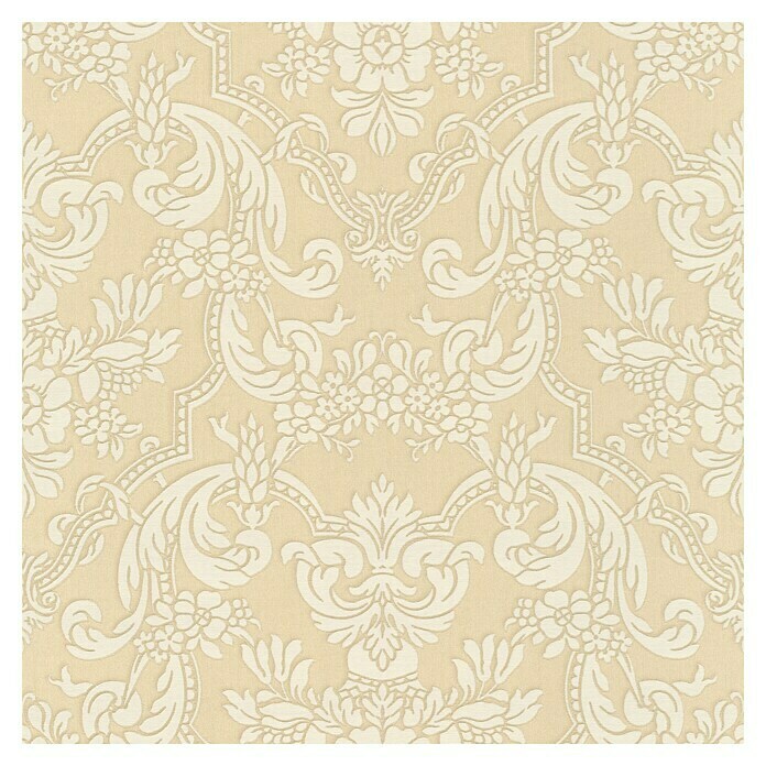 Rasch Trianon XIII Vliestapete (Champagner, Ornament, 10,05 x 0,53 m)