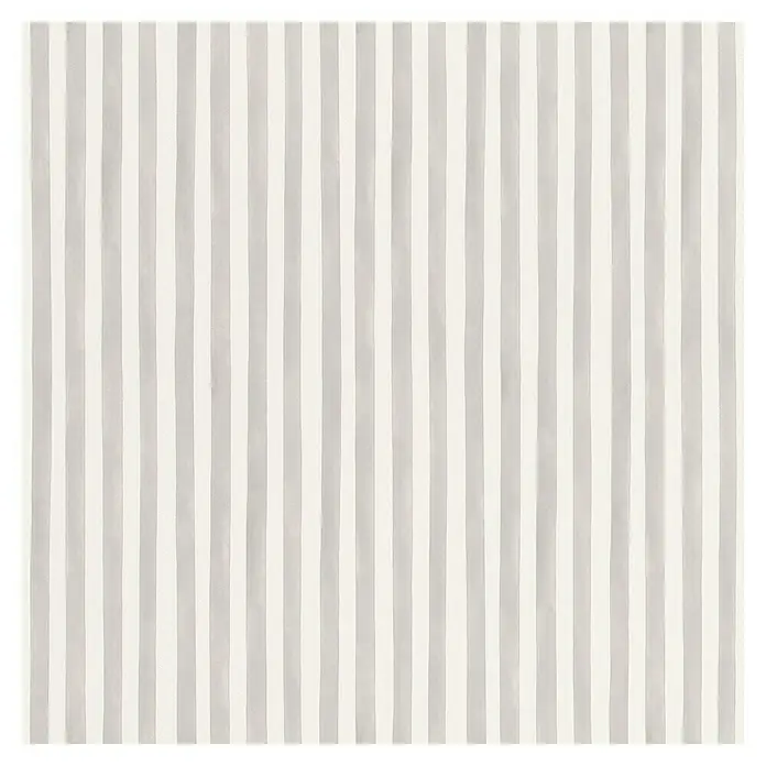 Rasch Bambino XIX Vliestapete - Hellgrau, Streifen, 10,05 x 0,53 m - Stilvolles, gestreiftes Textildesign in Grau und Weiß, ideal für moderne Wohnaccessoires und Bekleidungsprojekte mit zeitloser Eleganz.