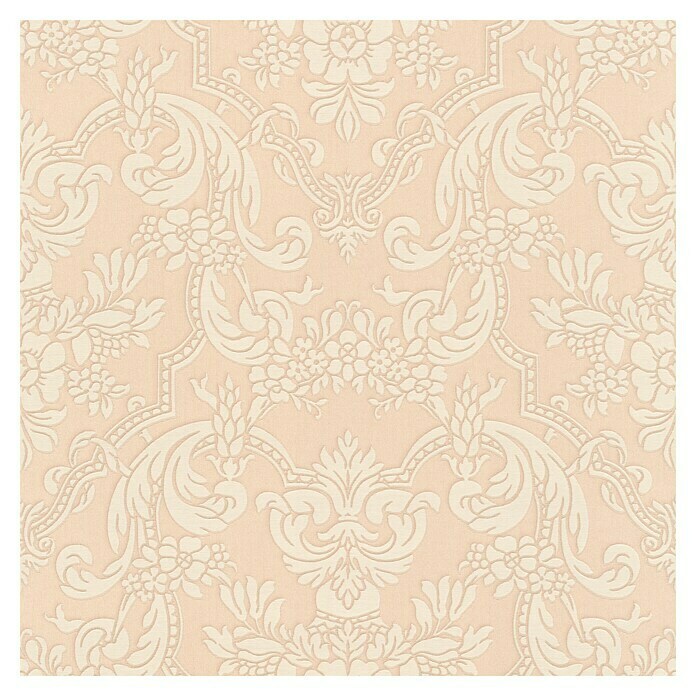 Rasch Trianon XIII Vliestapete (Pastellrosa, Ornament, 10,05 x 0,53 m)