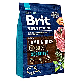 Brit Premium Pienso seco para perros Nature Sensitive (3 kg, Cordero y Arroz)
